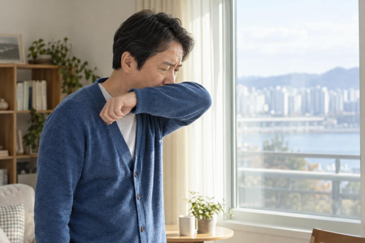 감기가 회복된 후 기침이 남았을 때 확인해야 할 사항과 병원 방문 신호